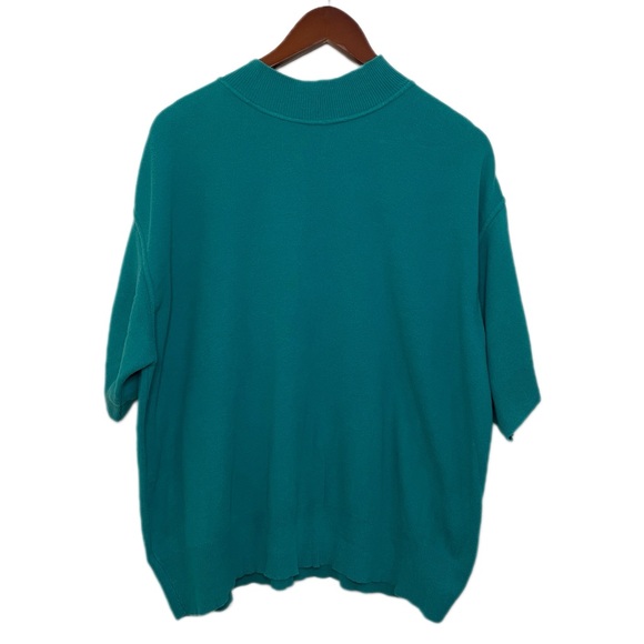 Vintage 80s BFA Classics 100% Cotton Short Sleeve Knit Sweatshirt 2X - Picture 1 of 11